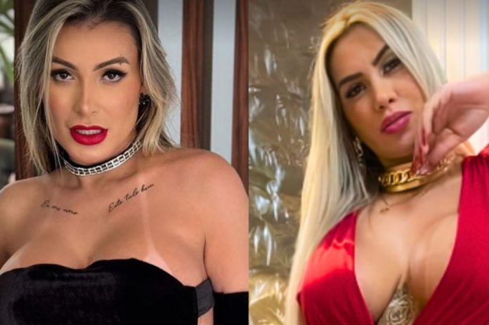 Festa de Andressa Urach termina com barraco Foto: Reprodução