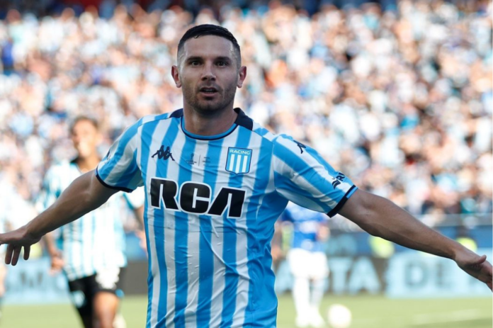 Adrián Emmanuel Martínez comemorando gol na Sul-Americana - Foto: Reprodução/Instagram