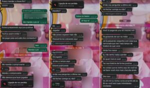 Mensagens de Whatsapp ameaçando Luiz Henrique - Foto: Reprodução