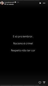 Bruna Biancardi repudia ataques à filha de Neymar - Foto: Reprodução/Instagram