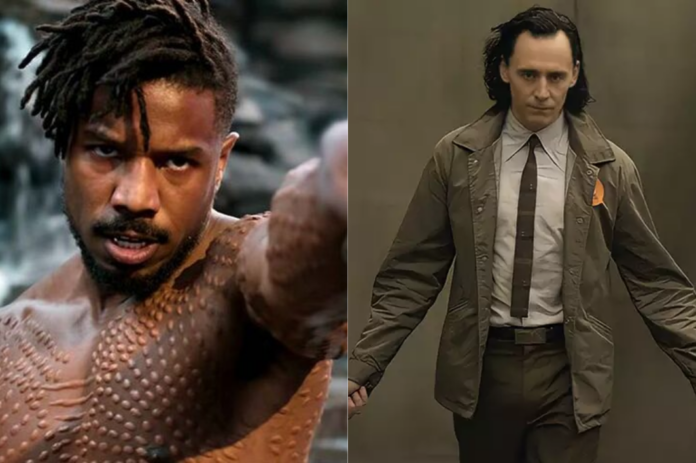 Michael B. Jordan e Tom Hiddleston - Foto: Reprodução/Marvel