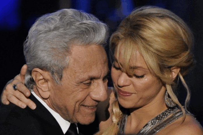 Shakira ao lado de seu pai- Foto: Reprodução