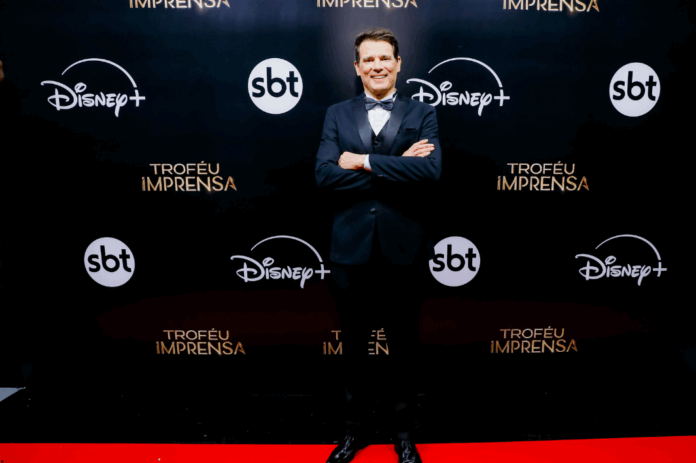 Celso Portioli no Troféu Imprensa- Foto: Reprodução/SBT/Divulgação